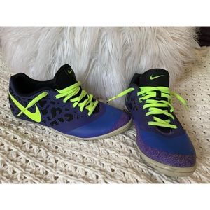 NIKE Purple Cheetah Print Tennies